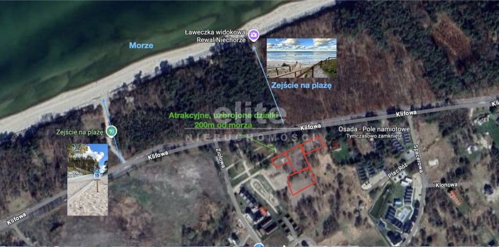 Działka na sprzedaż, Niechorze, Zachodniopomorskie, 607m2, 995 000 zł - zdjęcie 4