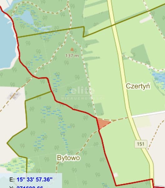Działka na sprzedaż, Czertyń, Zachodniopomorskie