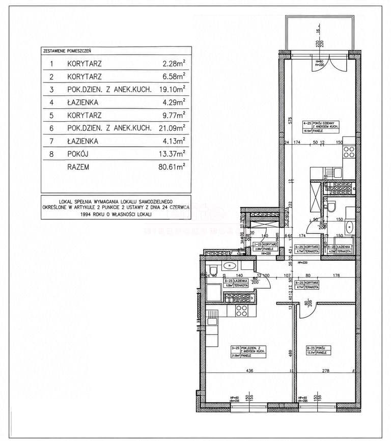 Mieszkanie na sprzedaż, Gumieńce, Szczecin, 81m2, 3 pokoje, 999 000 zł - zdjęcie 4