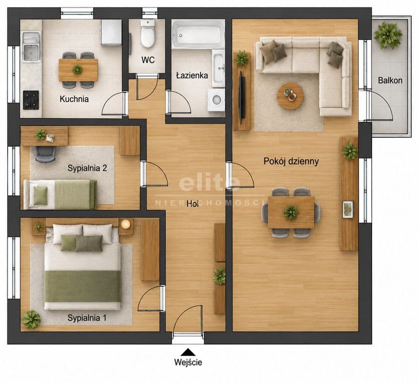 Mieszkanie na sprzedaż, os. Majowe, Szczecin, 64m2, 3 pokoje, 539 000 zł - zdjęcie 18