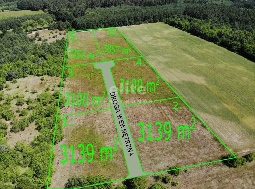 Działka na sprzedaż, Żarnowo, Zachodniopomorskie, 3139m2, 47 085 zł - zdjęcie 1