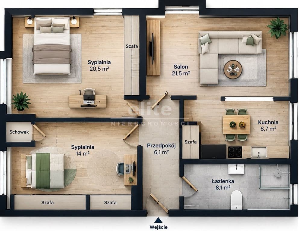 Mieszkanie na sprzedaż, Stare Miasto, Szczecin, 80m2, 3 pokoje, 589 000 zł - zdjęcie 13