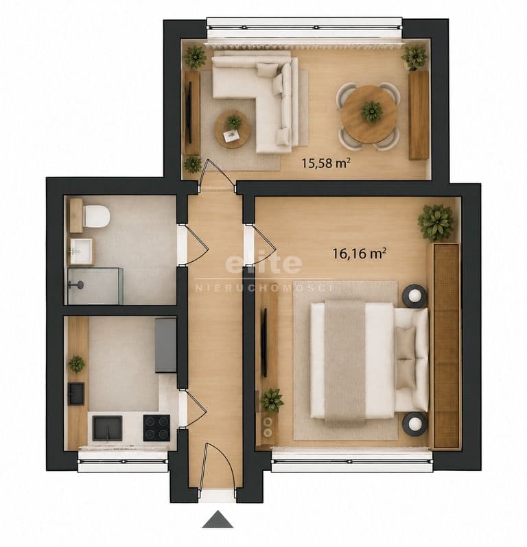 Mieszkanie na sprzedaż, Pogodno, Szczecin, 46m2, 2 pokoje, 399 000 zł - zdjęcie 12