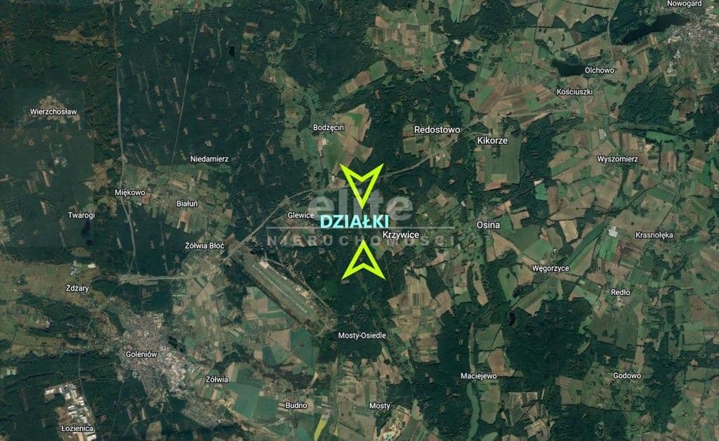Działka na sprzedaż, Krzywice, Zachodniopomorskie, 3249m2, 99 900 zł - zdjęcie 4