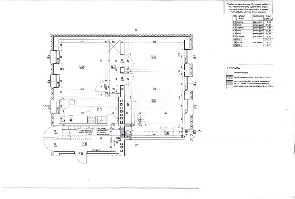 Mieszkanie na sprzedaż, Podjuchy, Szczecin, 60m2, 3 pokoje, 498 000 zł - zdjęcie 3