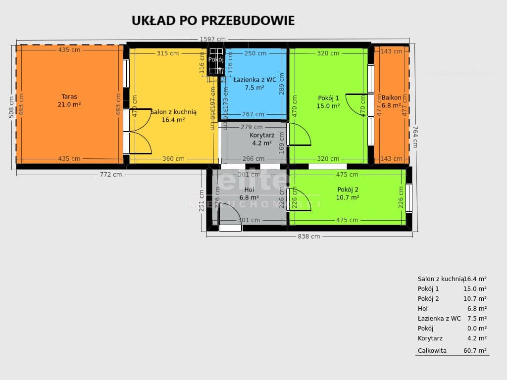 Mieszkanie na sprzedaż, os. Słoneczne, Szczecin, 60m2, 3 pokoje, 625 000 zł - zdjęcie 13