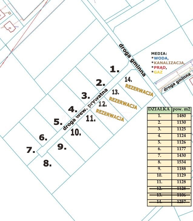 Działki na sprzedaż PRZYBIERNÓW